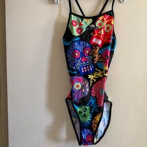 Turbo Colorful Skull Swimsuit